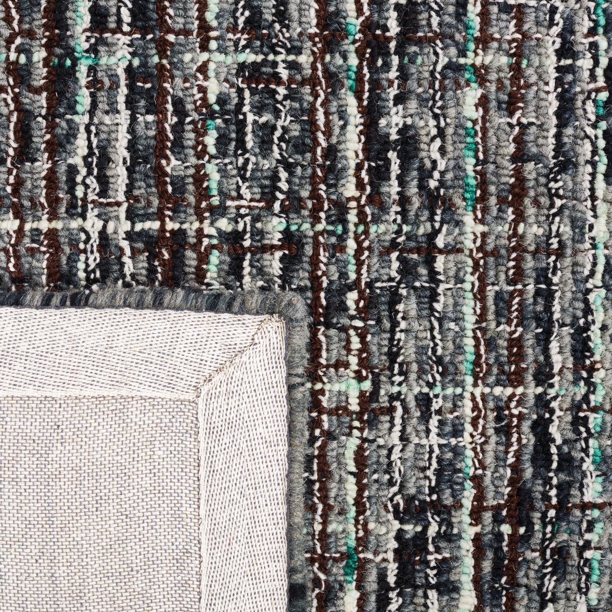 Safavieh Abstract Abt487F Dark Grey/Brown Rug.