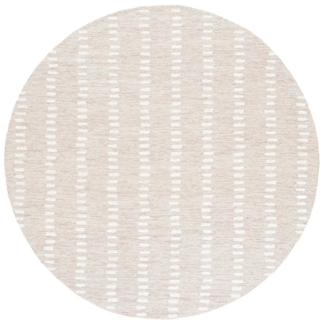 Safavieh Abstract 5'-0" x 5'-0" Rug in Beige / Ivory