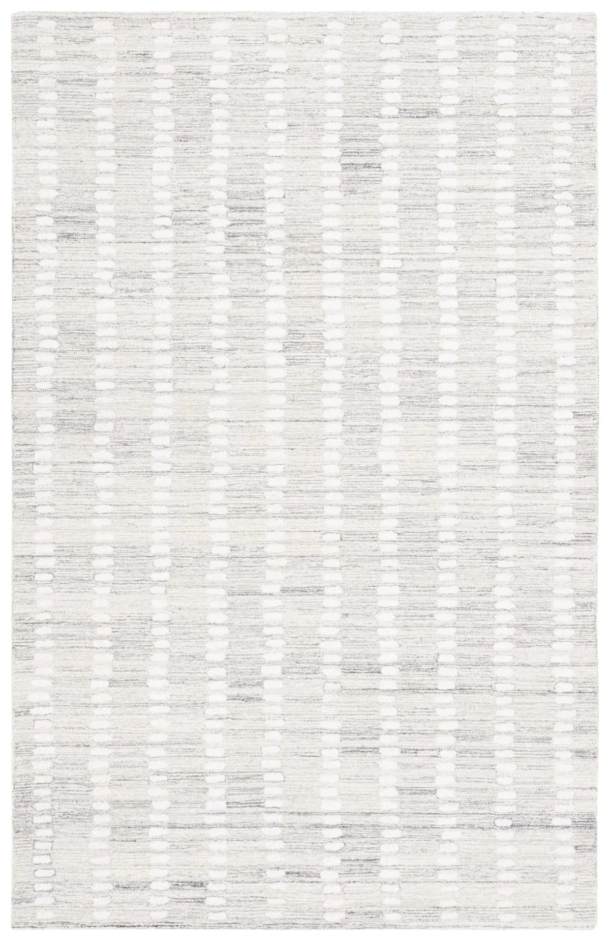 Safavieh Abstract 4'-0" x 6'-0" Rug in Silver / Ivory