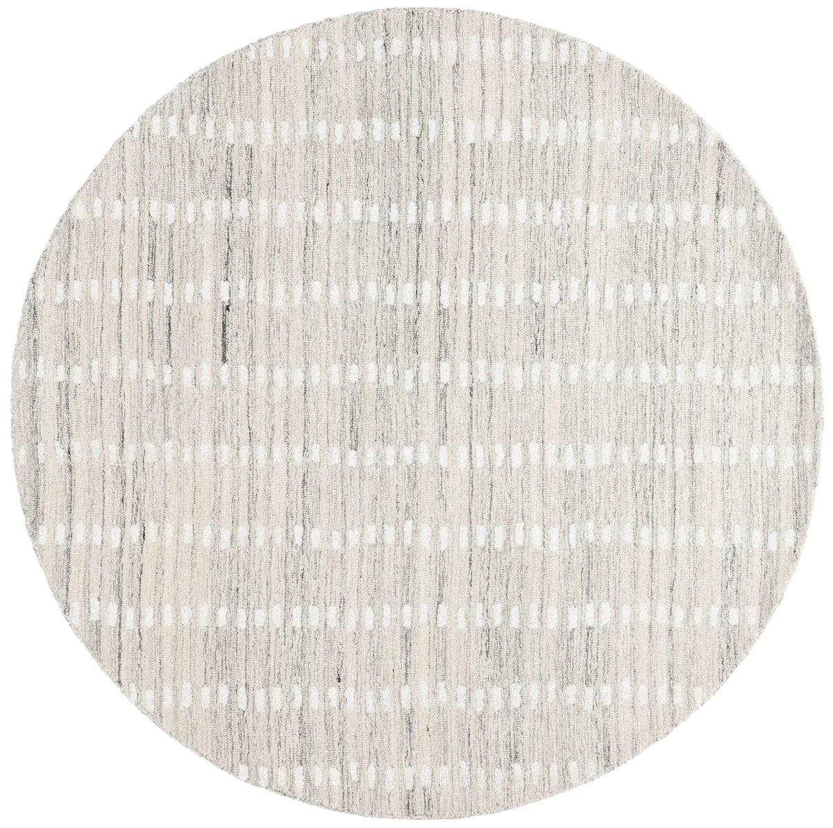 Safavieh Abstract 6'-0" x 6'-0" Rug in Silver / Ivory