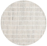 Safavieh Abstract 6'-0" x 6'-0" Rug in Silver / Ivory