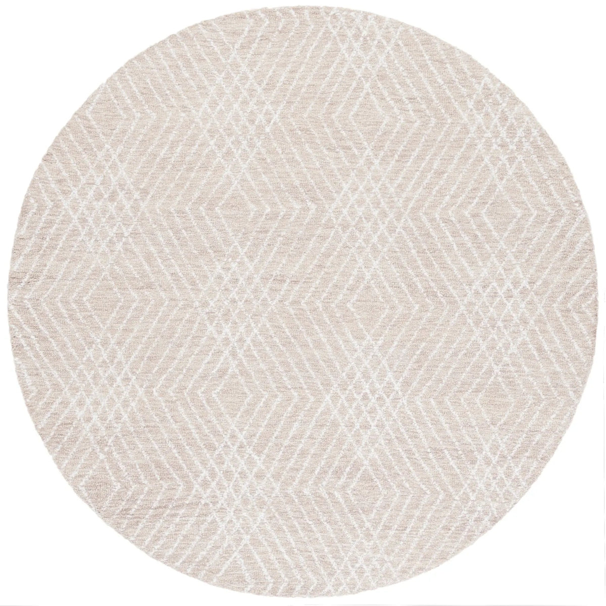 Safavieh Abstract 6'-0" x 6'-0" Rug in Beige / Ivory