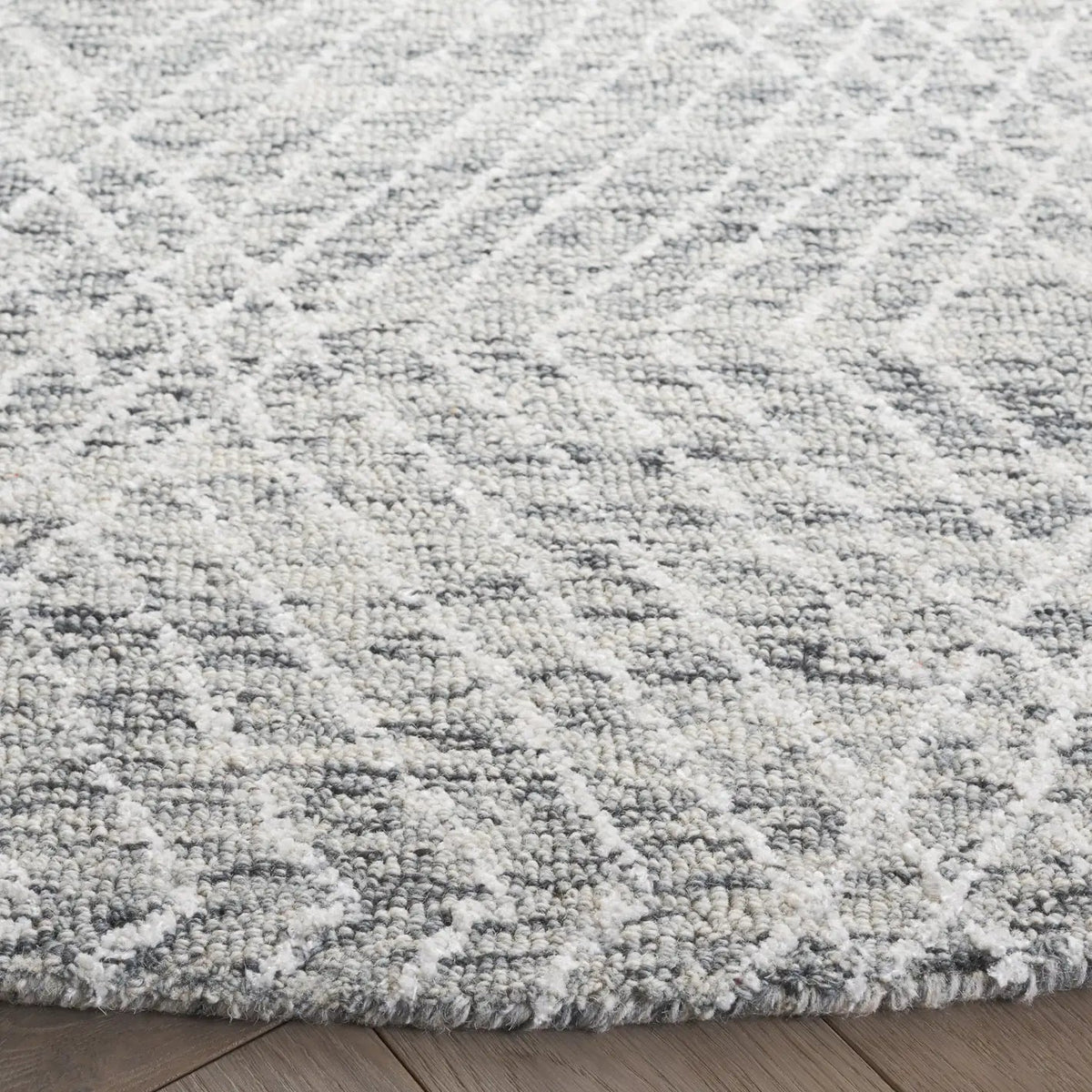 Safavieh Abstract 6'-0" x 6'-0" Rug in Grey / Ivory