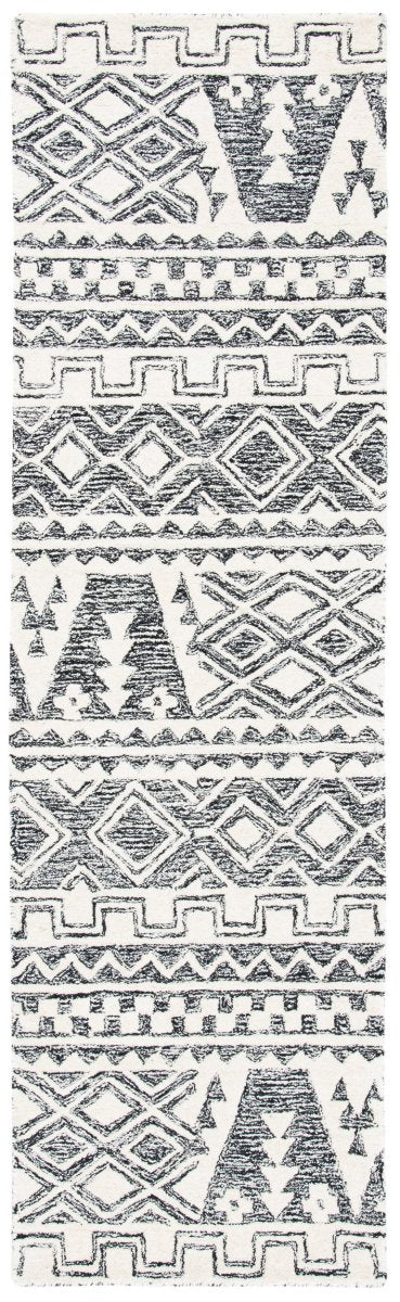 Safavieh Abstract Abt557A Ivory/Black Rug.