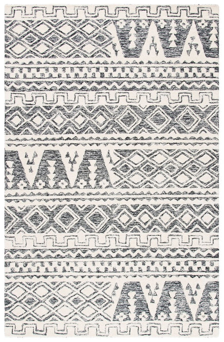 Safavieh Abstract Abt557A Ivory/Black Rug.