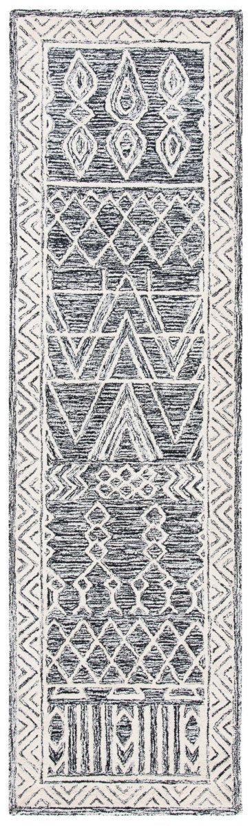 Safavieh Abstract Abt558A Ivory/Black Rug.