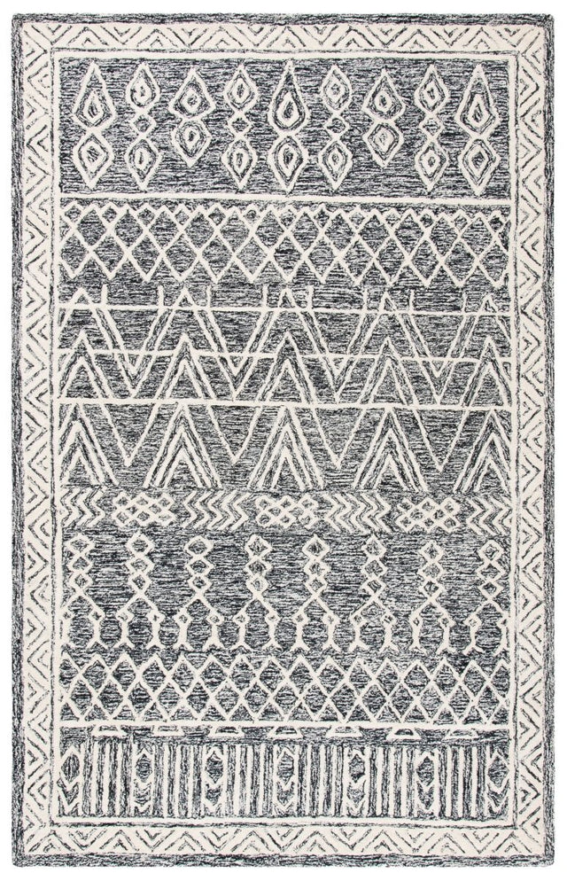 Safavieh Abstract Abt558A Ivory/Black Rug.