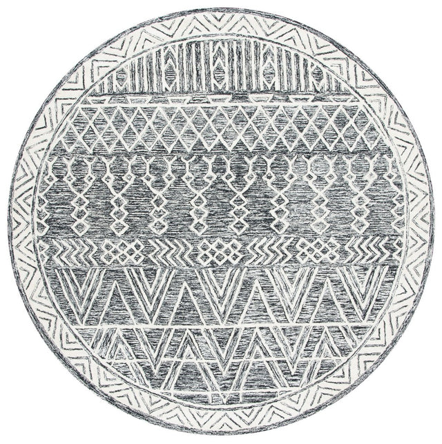 Safavieh Abstract Abt558A Ivory/Black Rug.