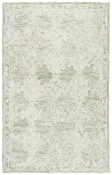 Safavieh Abstract 4'-0" x 6'-0" Rug in Green / Ivory