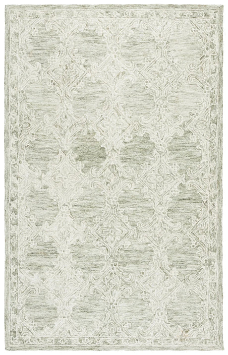 Safavieh Abstract 4'-0" x 6'-0" Rug in Green / Ivory