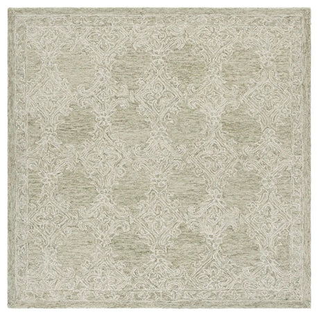 Safavieh Abstract 6'-0" x 6'-0" Rug in Green / Ivory