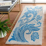 Safavieh Abstract 2'-3" x 8'-0" Rug in Beige / Blue