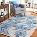Safavieh Abstract Abt603B Beige/Blue Rug.
