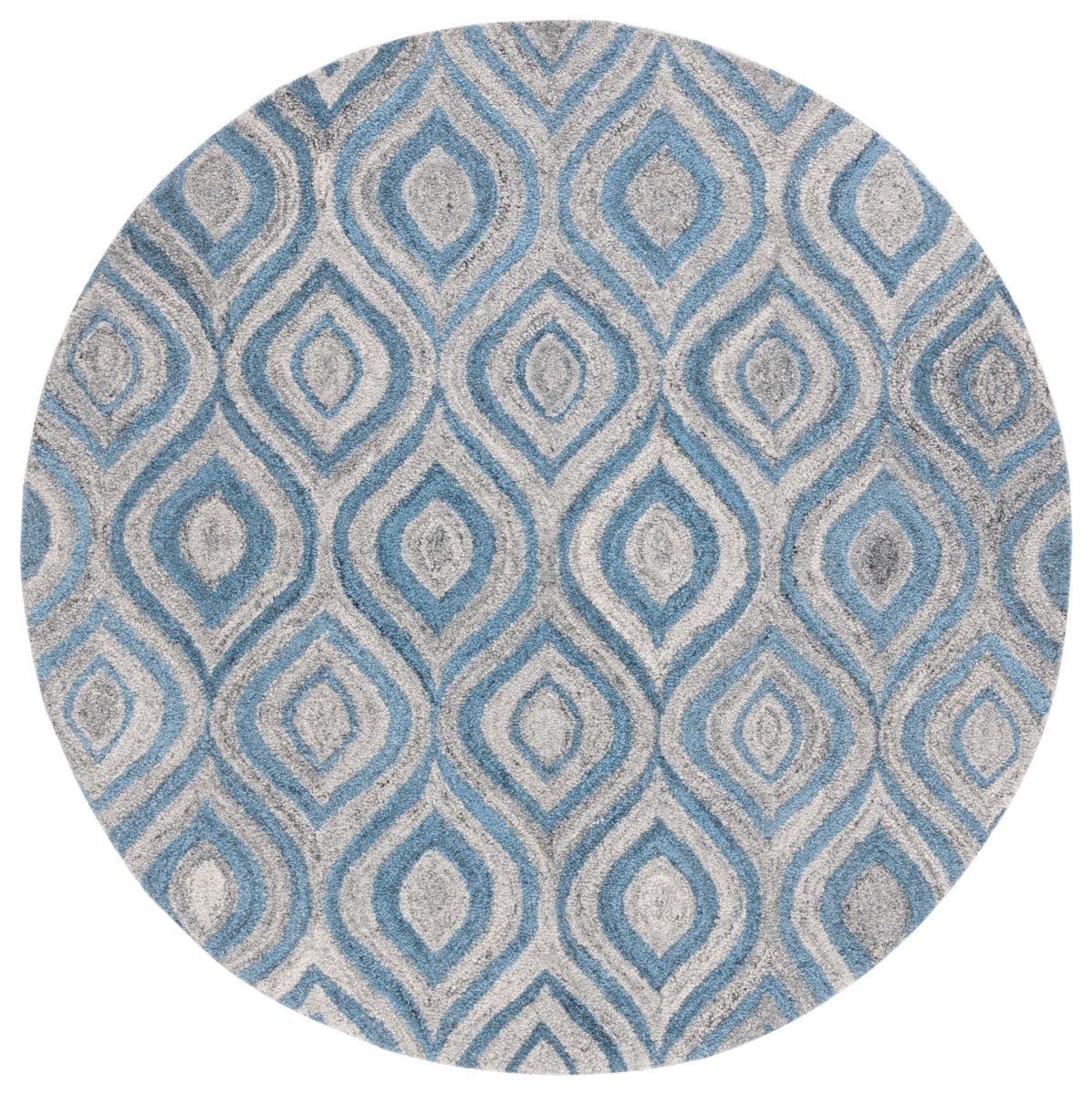 Safavieh Abstract Abt606F Grey/Blue Rug.