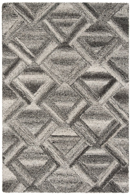 Safavieh Abstract Abt607F Grey/Black Rug.