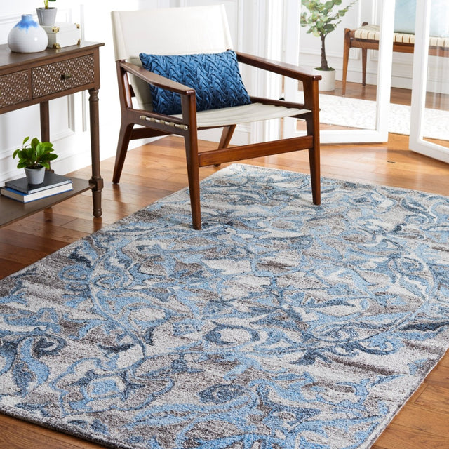 Safavieh Abstract Abt608F Grey/Blue Rug - Safavieh - abt608f - 4