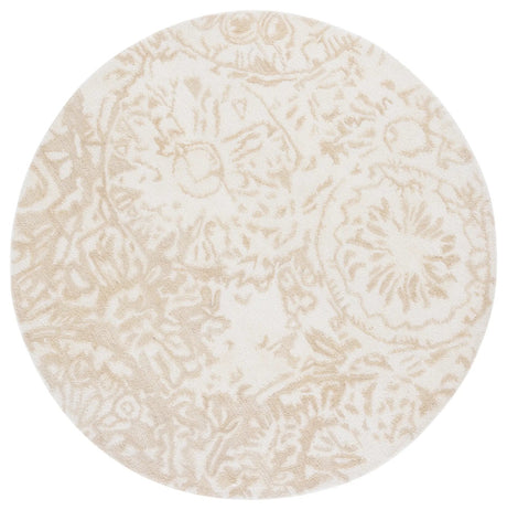 Safavieh Abstract 6'-0" x 6'-0" Rug in Beige / Ivory