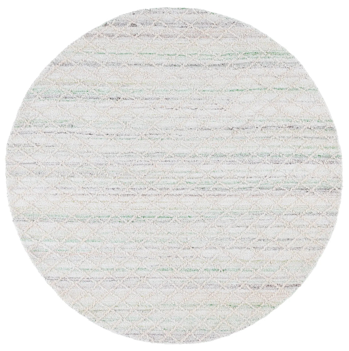 Safavieh Abstract 6'-0" x 6'-0" Rug in Green / Ivory