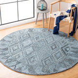 Safavieh Abstract Abt618M Blue/Black Rug.