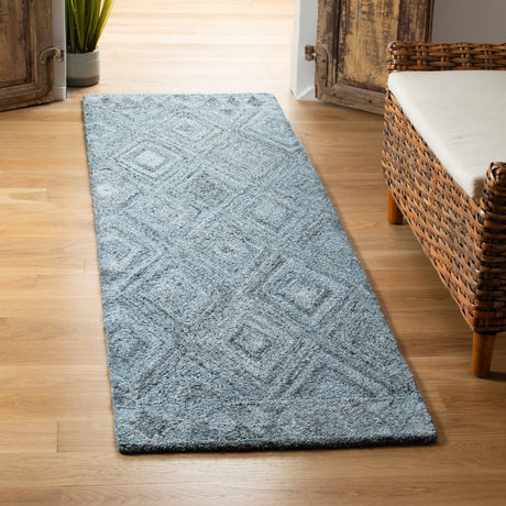 Safavieh Abstract Abt618M Blue/Black Rug.
