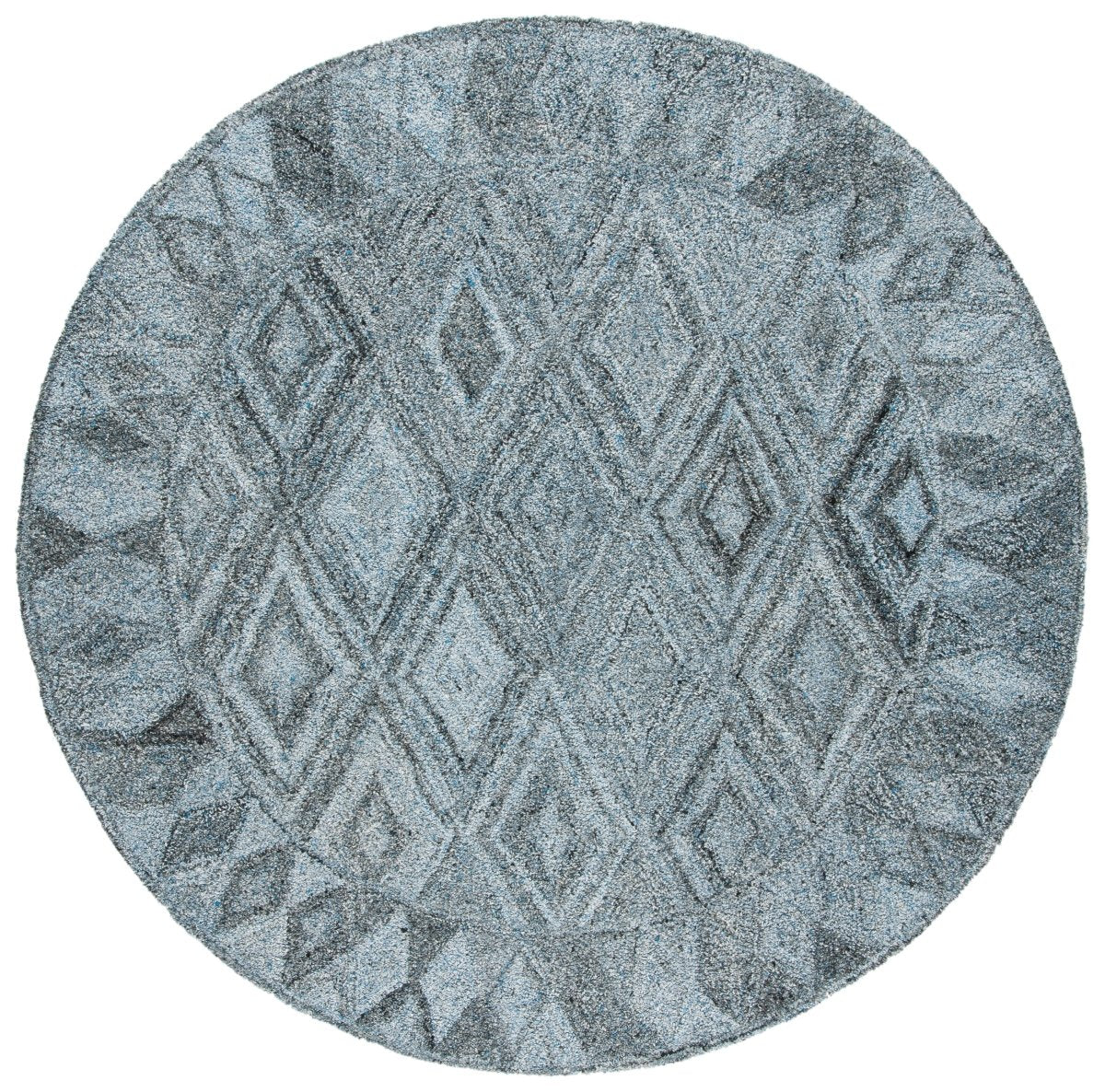Safavieh Abstract Abt618M Blue/Black Rug.