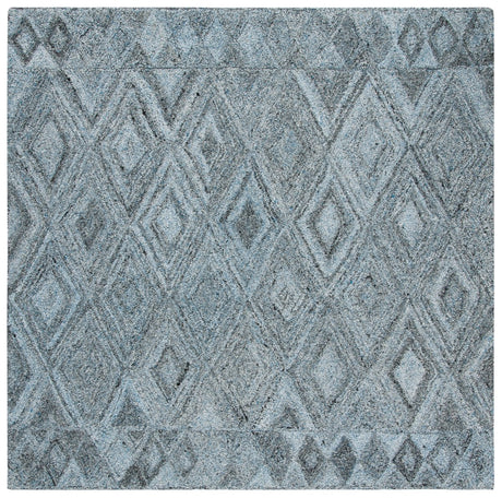 Safavieh Abstract Abt618M Blue/Black Rug.