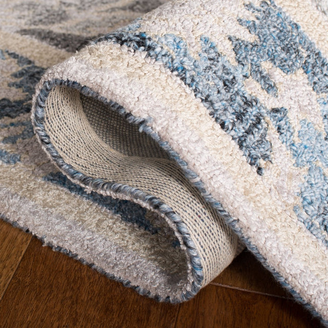 Safavieh Abstract Abt625B Beige/Blue Rugs.