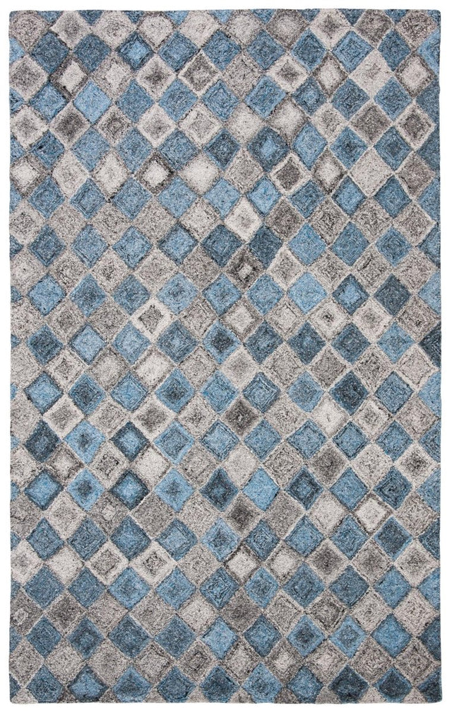 Safavieh Abstract Abt626F Grey/Blue Rug.