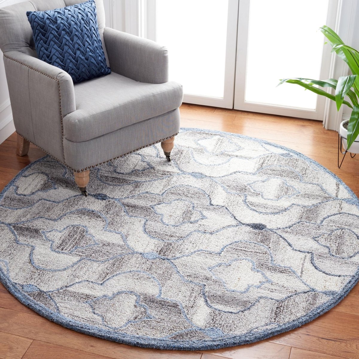 Safavieh Abstract Abt646M Blue/Brown Rugs.