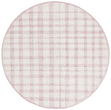 Safavieh Abstract 6'-0" x 6'-0" Rug in Ivory / Pink