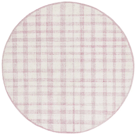 Safavieh Abstract 6'-0" x 6'-0" Rug in Ivory / Pink