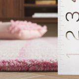 Safavieh Abstract 4'-0" x 6'-0" Rug in Ivory / Pink