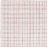 Safavieh Abstract 6'-0" x 6'-0" Rug in Ivory / Pink