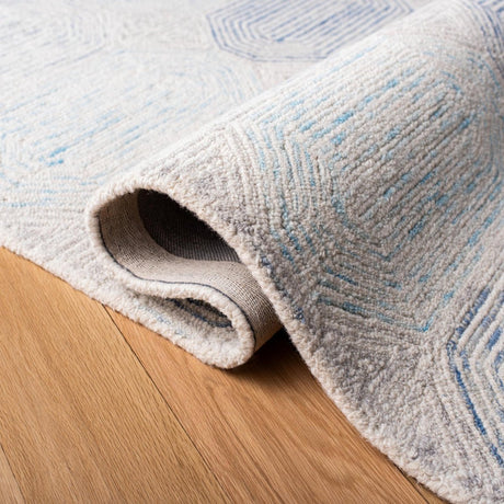 Safavieh Abstract Abt650A Ivory/Blue Rugs.
