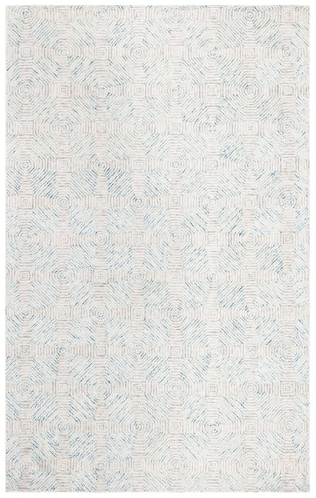 Safavieh Abstract Abt654A Ivory/Light Blue Rugs.