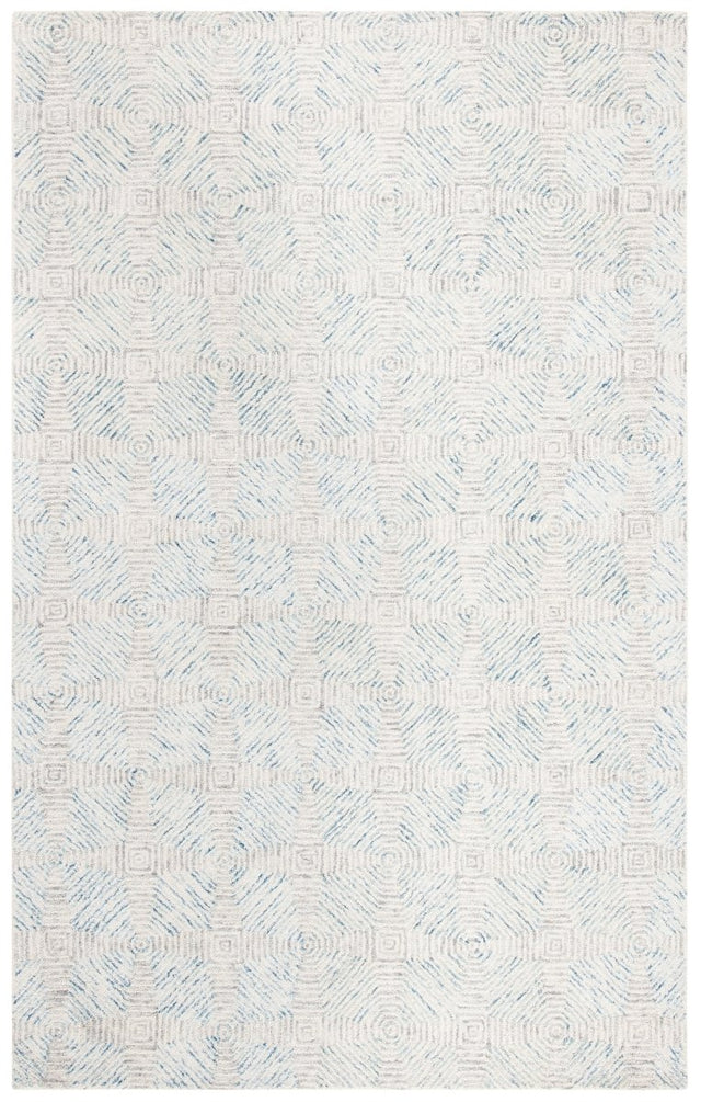 Safavieh Abstract Abt654A Ivory/Light Blue Rugs.