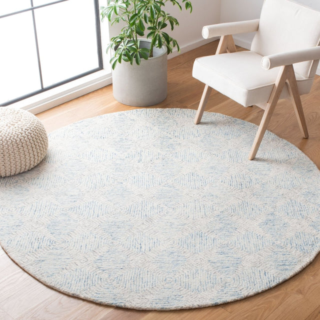Safavieh Abstract Abt654A Ivory/Light Blue Rugs.