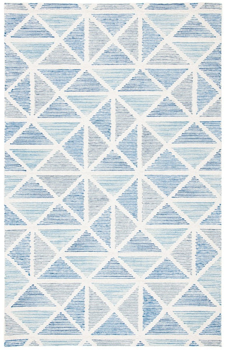 Safavieh Abstract Abt655A Ivory/Blue Rugs.