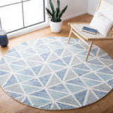 Safavieh Abstract Abt655A Ivory/Blue Rugs.