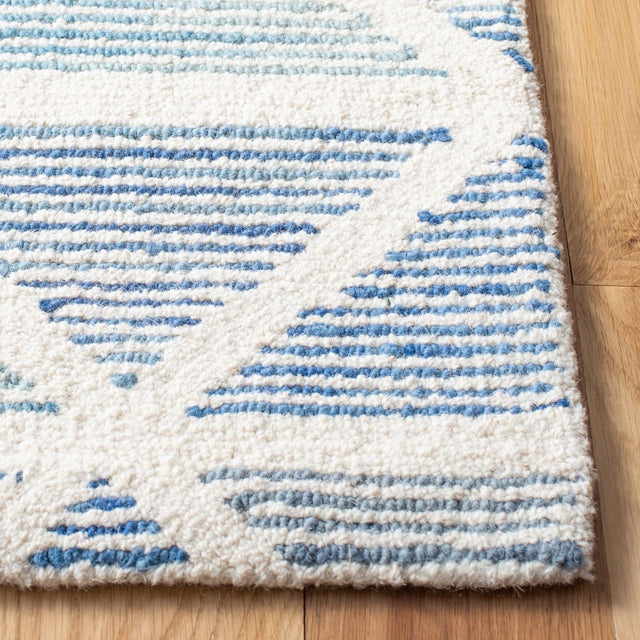 Safavieh Abstract Abt655A Ivory/Blue Rugs.