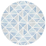 Safavieh Abstract Abt655A Ivory/Blue Rugs.