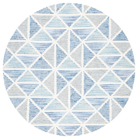 Safavieh Abstract Abt655A Ivory/Blue Rugs.