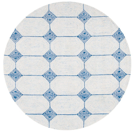 Safavieh Abstract Abt658A Ivory/Blue Rugs.
