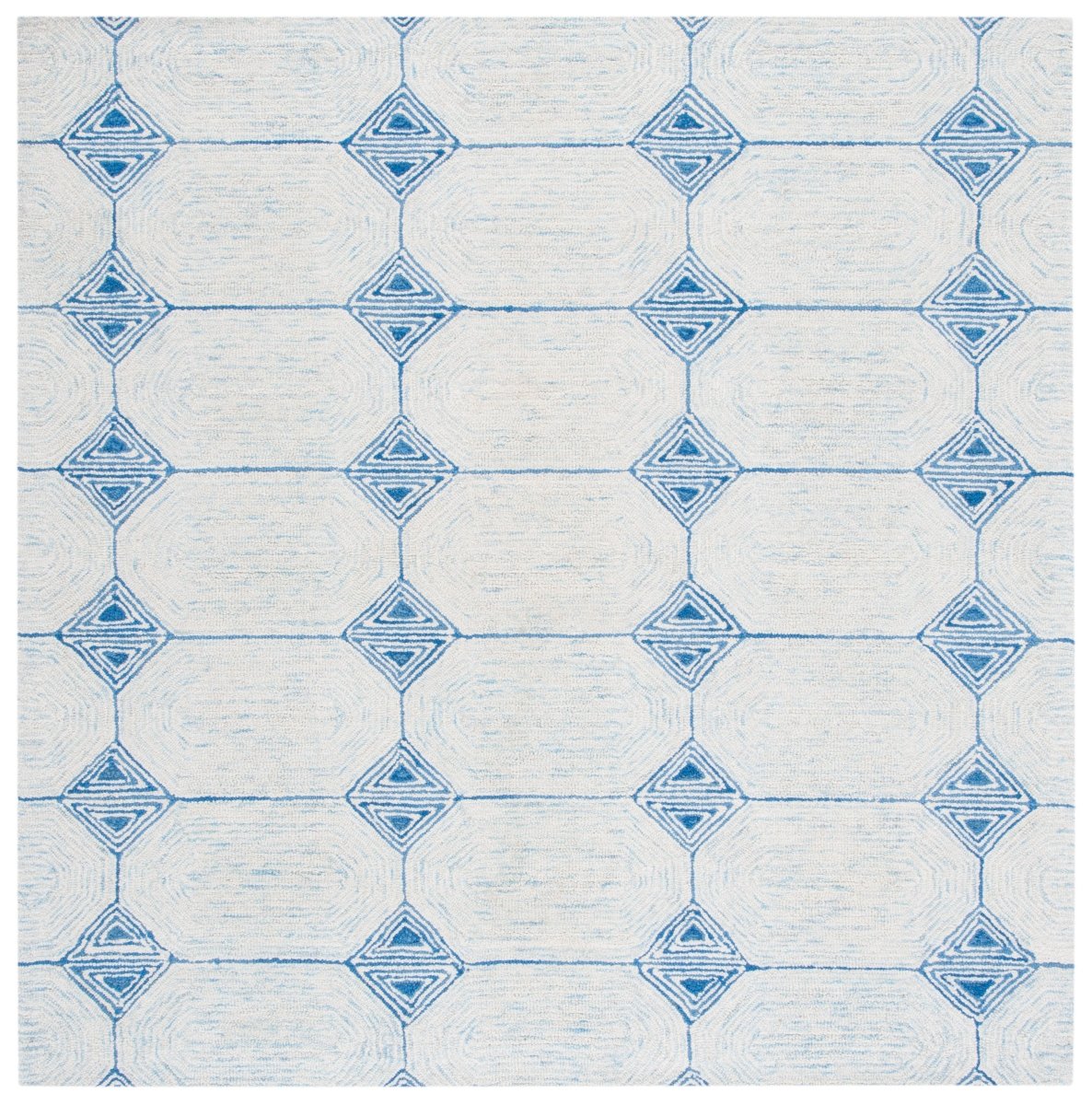 Safavieh Abstract Abt658A Ivory/Blue Rugs.