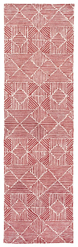 Safavieh Abstract Abt763Q Red/Ivory Rug.