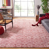 Safavieh Abstract Abt763Q Red/Ivory Rug.