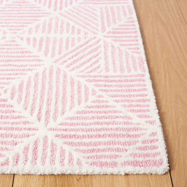 Safavieh Abstract Abt763U Pink/Ivory Rug.