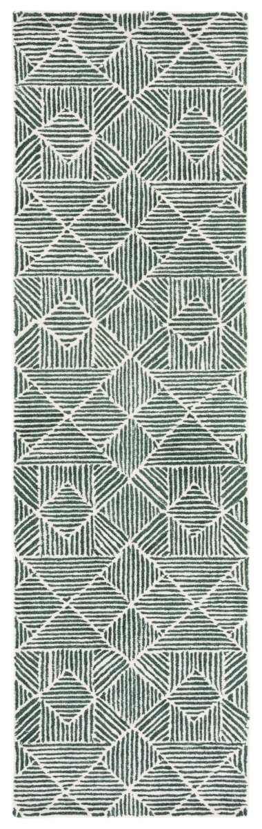 Safavieh Abstract Abt763W Dark Green/Ivory Rug.