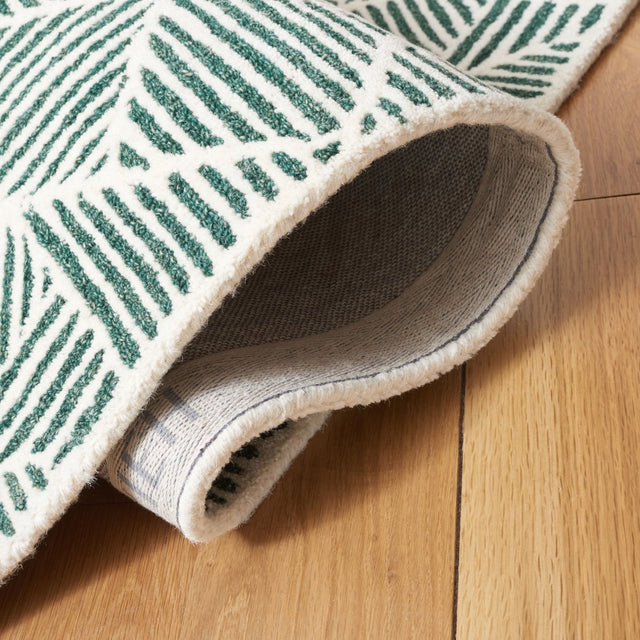 Safavieh Abstract Abt763W Dark Green/Ivory Rug.