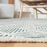 Safavieh Abstract Abt763W Dark Green/Ivory Rug.